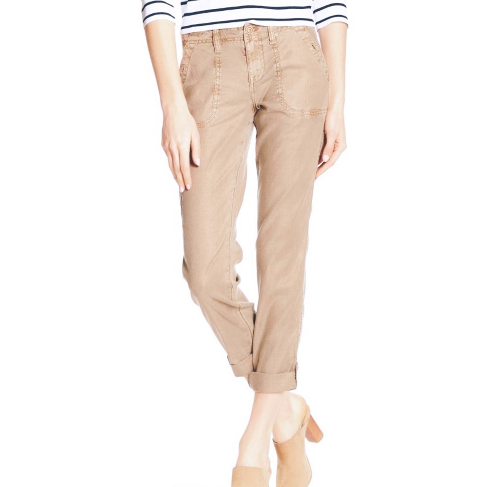 Level 99 - Linen Blend Relaxed Cargo Pants